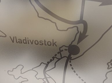 Карта на стекле Карта на стекле